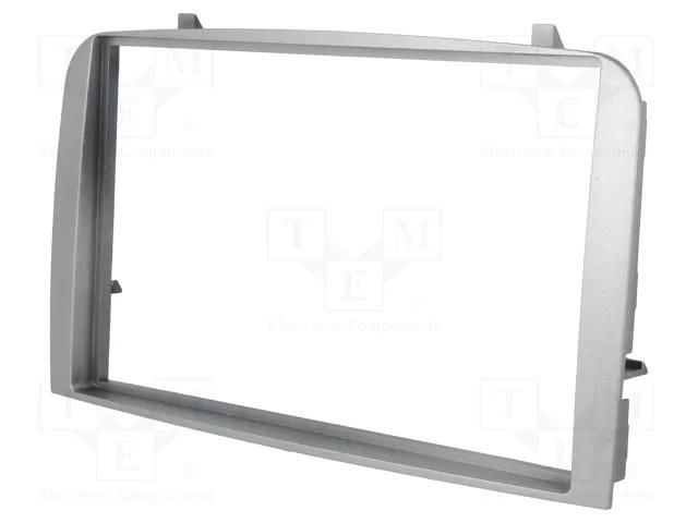Radio frame; Alfa Romeo; 2 DIN; silver ACV RAM-40.185.2