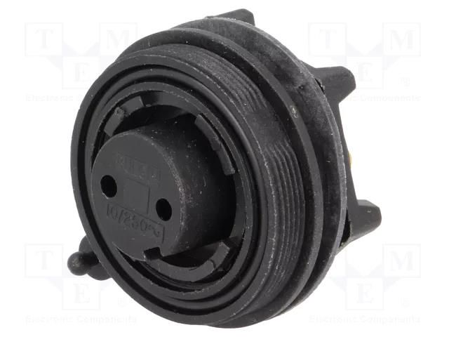 Connector: circular; socket; female; PIN: 2; 12A; 250V; IP68; UL94V-0 BULGIN PX0735/S