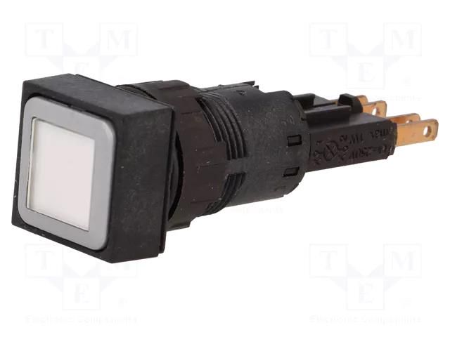 Switch: push-button; 16mm; Stabl.pos: 2; white; filament lamp EATON ELECTRIC Q18LTR-WS/WB