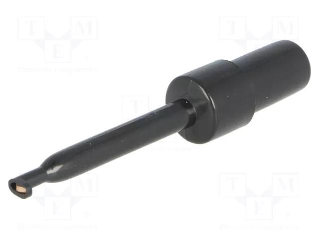 Clip-on probe; hook type; 3A; 60VDC; black; Grip capac: max.1.7mm SCI R8-H16E-B