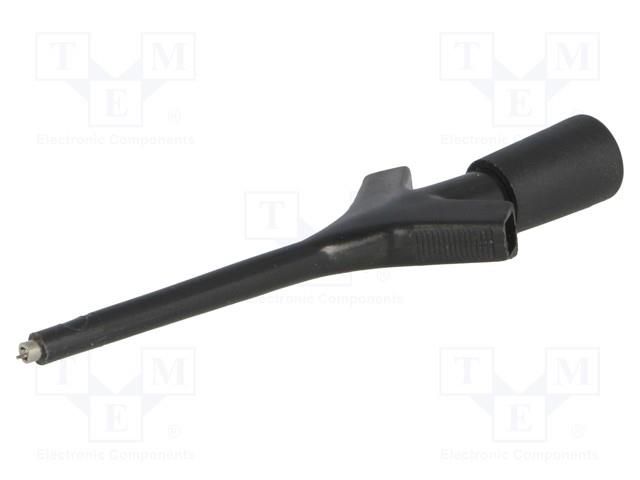 Clip-on probe; pincers type; 2A; 60VDC; black; 0.64mm; 30mΩ HIRSCHMANN T&M KLEPS3ST-SW