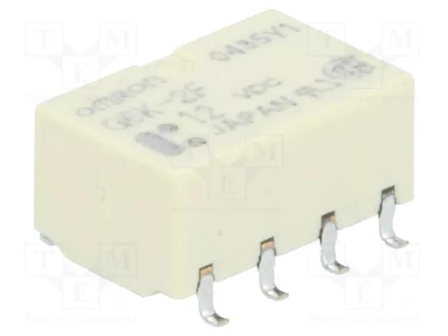 Relay: electromagnetic; DPDT; Ucoil: 12VDC; Icontacts max: 1A; G6K OMRON Electronic Components G6K-2F-12DC