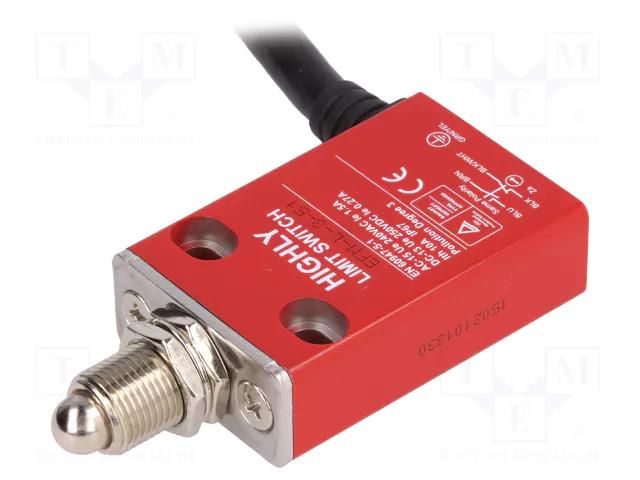 Limit switch; pin plunger Ø8mm and additional fixation; 5A HIGHLY ELECTRIC EFM-L-3-51