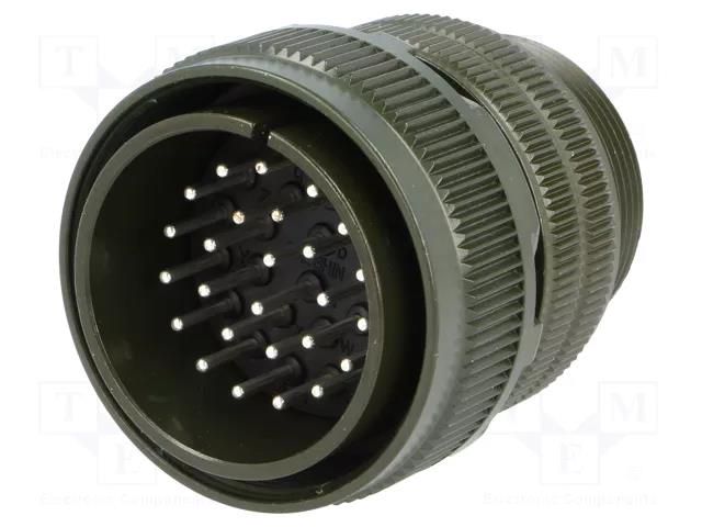 Connector: circular; plug; for cable; PIN: 26; male; soldering; 13A AMPHENOL DS3106A28-12P