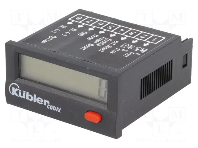 Counter: electronical; LCD; pulses; 99999999; IP65; IN 1: voltage KÜBLER CODIX-LI-2