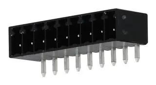 TERMINAL BLOCK, R/A HEADER, 9WAY, TH 39502-1009