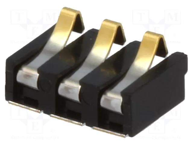 Connector: battery; ways: 3; gold-plated; 2.5mm KYOCERA AVX 009155003201006