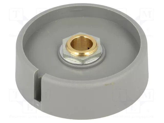 Knob; with pointer; polyamide; Øshaft: 8mm; Ø50x16mm; grey OKW A3050088
