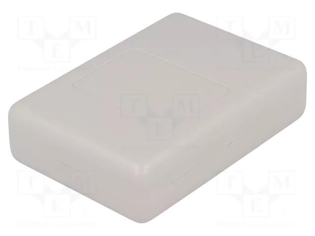 Enclosure: multipurpose; X: 60mm; Y: 85mm; Z: 22mm; ABS; grey MASZCZYK ABS-22