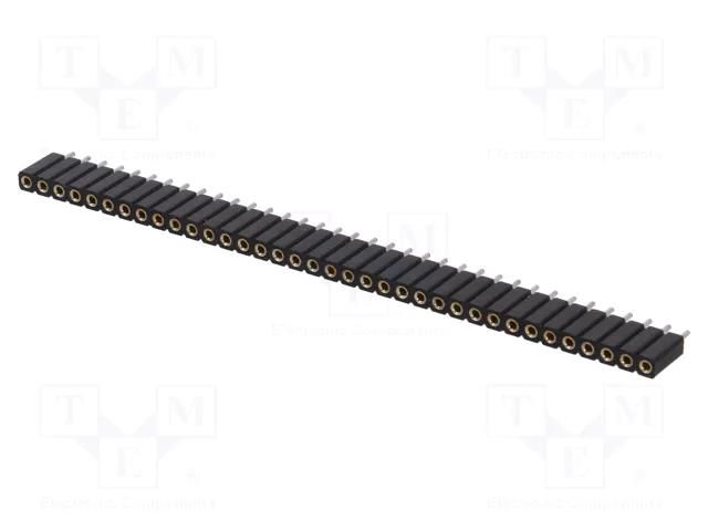Connector: pin strips; socket; female; PIN: 36; straight; THT; 1x36 MPE GARRY BL36PZ
