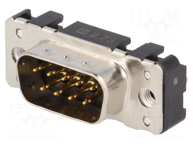 Connector: D-Sub; PIN: 9; socket; male; on PCBs; straight; THT; M3 HARTING 09651616711