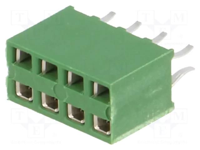 Connector: pin strips; socket; female; PIN: 8; HV-100; straight; THT TE Connectivity 215307-4