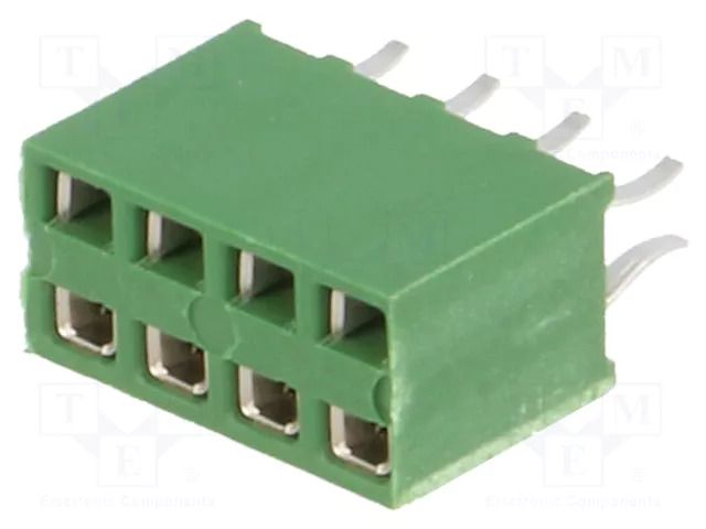 Connector: pin strips; socket; female; PIN: 8; THT; HV-100; straight TE Connectivity 215307-4
