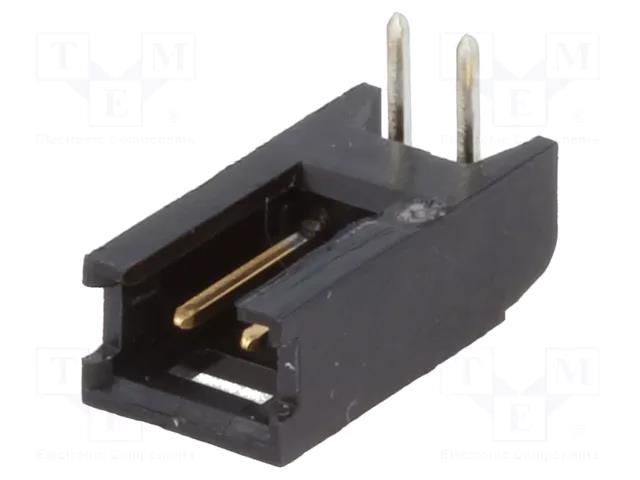 Connector: wire-board; socket; male; PIN: 2; AMPMODU MOD II; THT TE Connectivity 280377-2