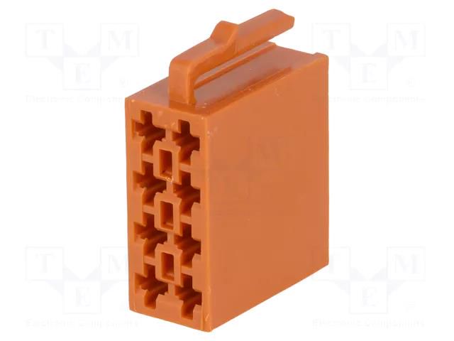 Connector housing; plug; ISO; PIN: 8 4CARMEDIA 331431