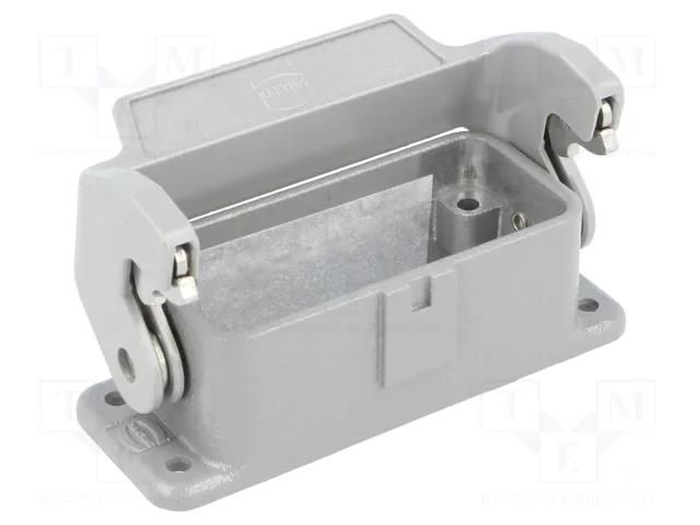 Enclosure for connectors: HDC; size 10A; Han® A; IP65; with latch HARTING 09200100301