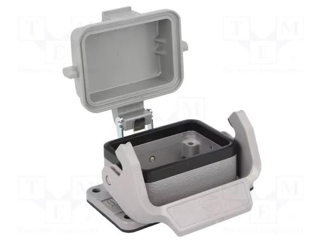 Enclosure for connectors: HDC; size 6B; Han; IP65; with latch HARTING 09300060302