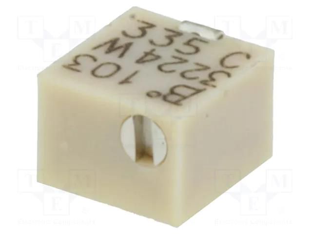 Potentiometer: mounting; multiturn; 10kΩ; 250mW; SMD; ±10%; linear BOURNS 3224W-1-103E
