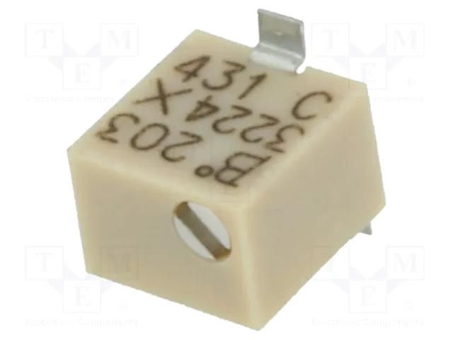 Potentiometer: mounting; multiturn; 20kΩ; 250mW; SMD; ±10%; linear BOURNS 3224X-1-203E