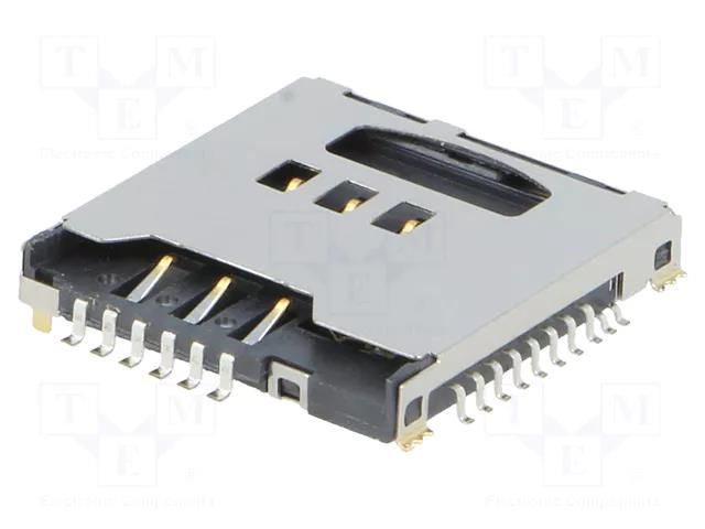 Connector: for cards; microSD,SIM; SIM + microSD; SMT ATTEND 112G-TA00-R