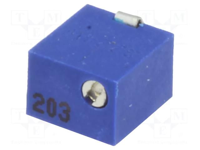 Potentiometer: mounting; vertical,multiturn; 20kΩ; 250mW; SMD SR PASSIVES 1801WSMD-20K