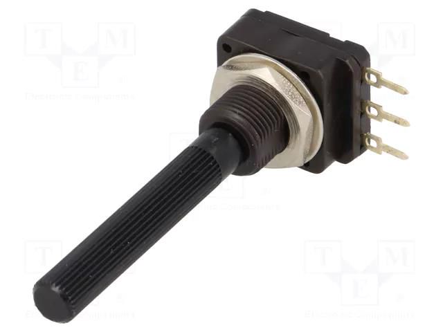 Potentiometer: shaft; single turn; 2.2kΩ; 200mW; THT; 6mm; plastic PIHER 6PMI-2K2
