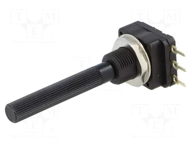 Potentiometer: shaft; single turn; 220Ω; 200mW; THT; 6mm; plastic PIHER 6PMI-220R