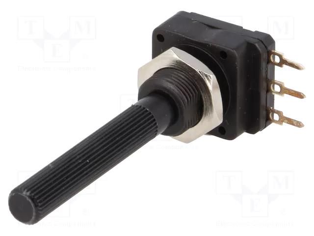 Potentiometer: shaft; single turn; 250Ω; 200mW; THT; 6mm; plastic PIHER 6PMI-250R