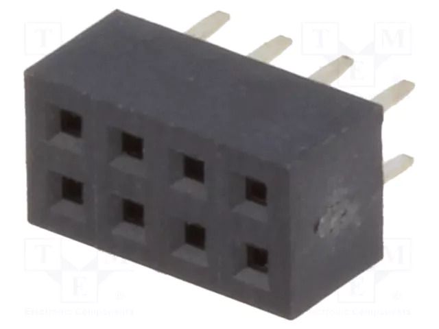Connector: pin strips; socket; female; PIN: 8; THT; straight; 2mm CONNFLY ZL265-8DG