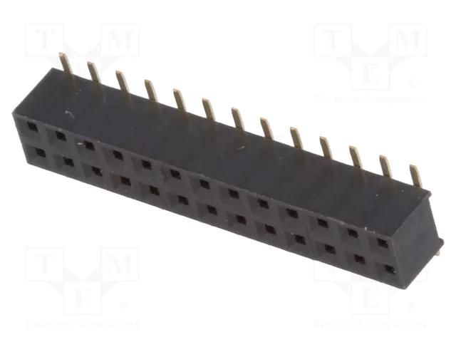 Connector: pin strips; socket; female; PIN: 26; vertical; SMT; 2mm NINIGI ZL266-26DG