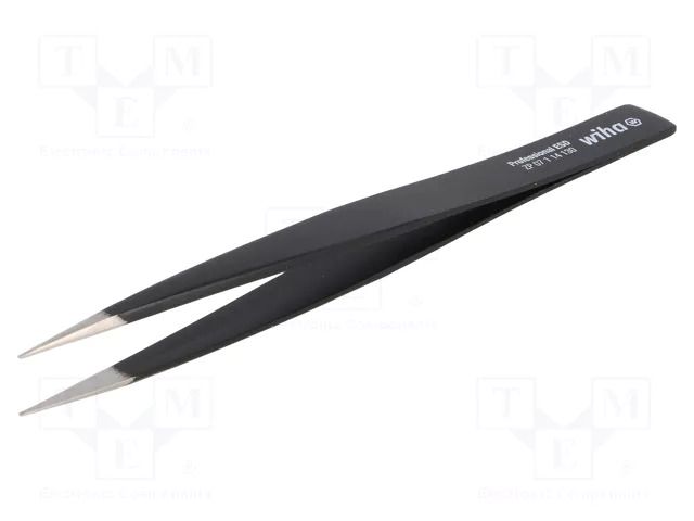 Tweezers; non-magnetic; Tweezers len: 130mm; ESD WIHA WIHA.ZP07114