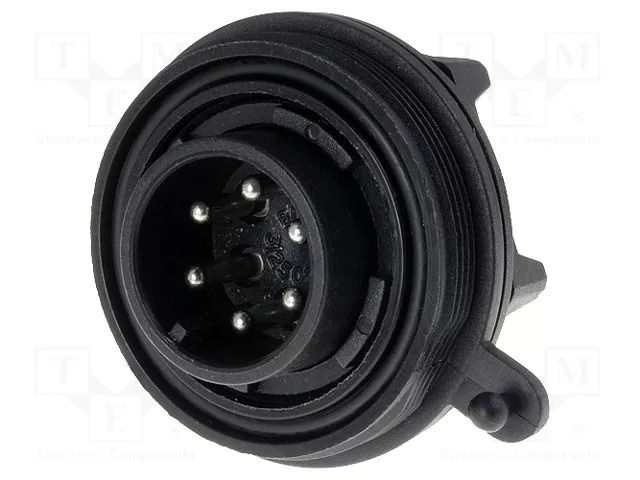 Connector: circular; socket; male; PIN: 6; 5A; 250V; IP68; UL94V-0 BULGIN PX0738/P