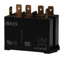 POWER RELAY, DPST, 24VDC, 25A, PANEL HE2AN-DC24V