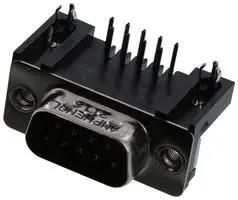D SUB CONN, R/A PLUG, 9POS, DE, SOLDER L717SDE09P1ACH3R