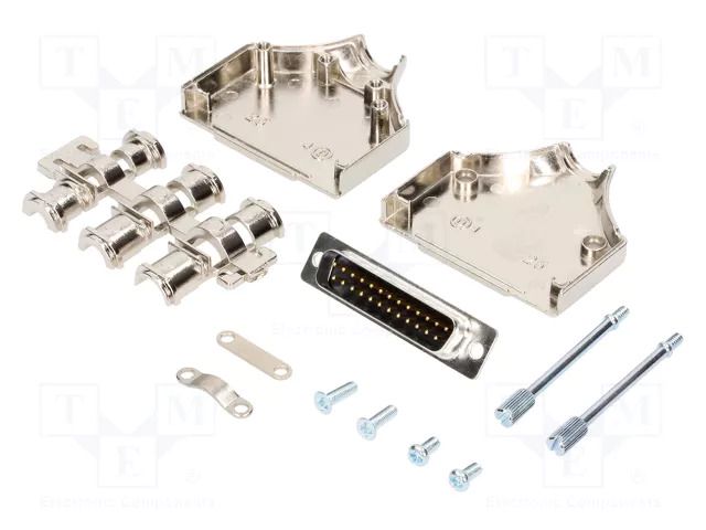 Connector: D-Sub; PIN: 25; plug; male; straight; soldering MH CONNECTORS MHDM25-DB25P-K