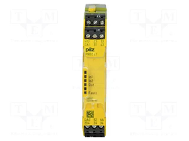 Module: extension; Usup: 24VDC; IN: 1; OUT: 5; for DIN rail mounting PILZ PZ-750107