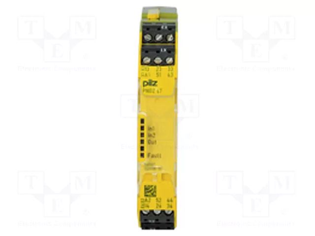Module: extension; Usup: 24VDC; IN: 1; OUT: 5; for DIN rail mounting PILZ PZ-750107