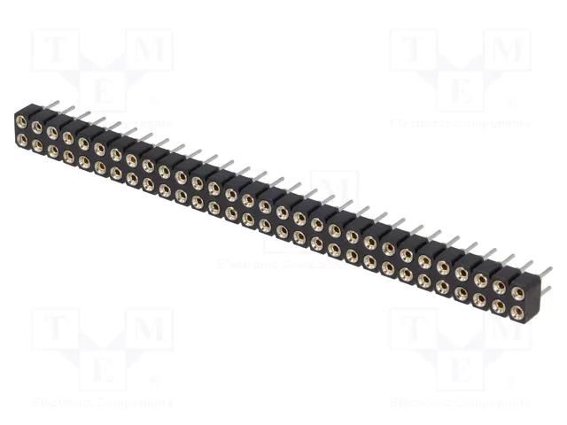 Connector: pin strips; socket; female; PIN: 60; straight; THT; 2x30 CONNFLY DS1002-01-2X30V13