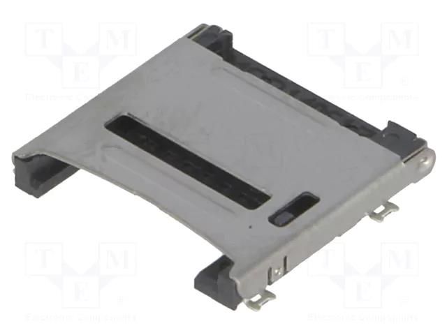 Connector: for cards; microSD; shielded,with hinged cover; SMT MOLEX MX-47219-2001