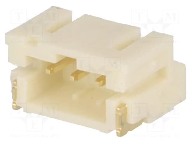 Connector: wire-board; socket; male; PIN: 3; Pitch: 2mm; SMT; 1A; 1x3 NINIGI NXW-03SMDK