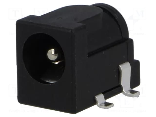 Connector: DC supply; socket; male; 5.5/2.5mm; 5.5mm; 2.5mm; SMT; 3A NINIGI PC-GK2.5/SMD