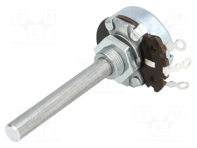 Potentiometer: shaft; single turn; 10Ω; 4W; ±20%; 6mm; Shaft: smooth AB Elektronik POT4W-10R