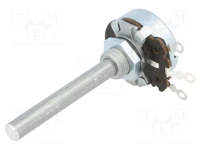 Potentiometer: shaft; single turn; 50Ω; 4W; ±10%; 6mm; Shaft: smooth AB Elektronik POT4W-50R