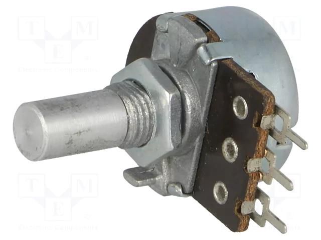 Potentiometer: shaft; single turn; 220Ω; 200mW; ±20%; THT; 6mm; mono TELPOD PRP185-220R-A