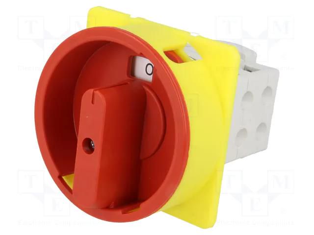 Switch: cam switch; Stabl.pos: 2; 25A; 0-1; for building in; 7.5kW PROMET S25JU1103A6R