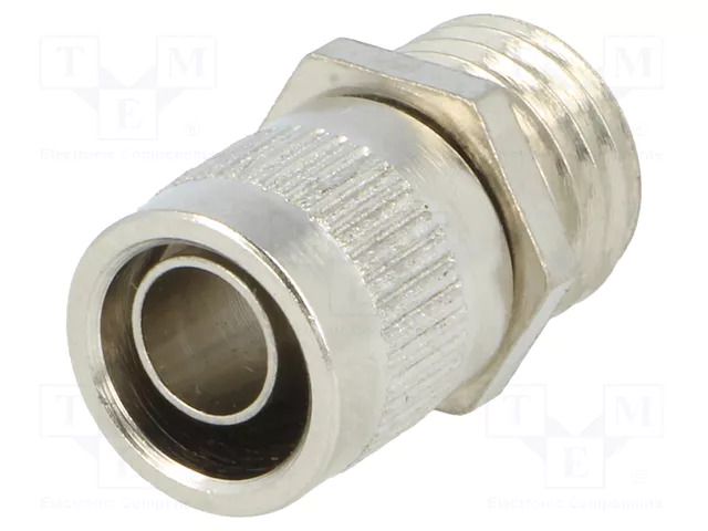Straight terminal connector; Thread: metric,non-swivel,outside HELLERMANNTYTON SC10-FM-M12
