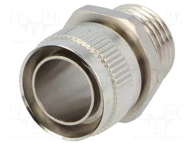 Straight terminal connector; Thread: metric,non-swivel,outside HELLERMANNTYTON SC16-FM-M16