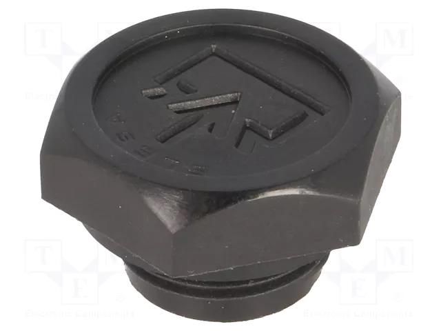 Fill plug; without side hole; Thread: M22; Overall len: 20mm ELESA+GANTER TCD.22X1.5