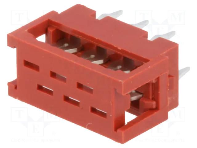 Wire-board; adapter; PIN: 6; IDC,THT; on PCBs,for ribbon cable AMPHENOL COMMUNICATIONS SOLUTIONS TMM-2-0-06-2