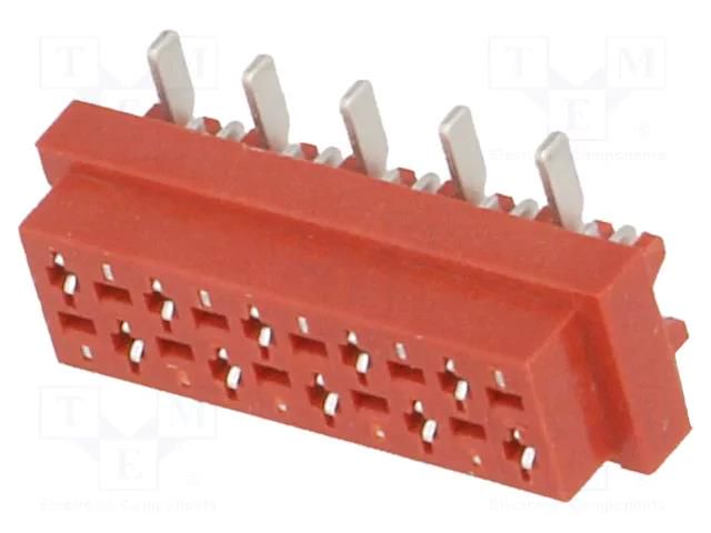 Connector: wire-board; socket; female; PIN: 10; 30V; 1A; vertical AMPHENOL COMMUNICATIONS SOLUTIONS TMM-6-0-10-1